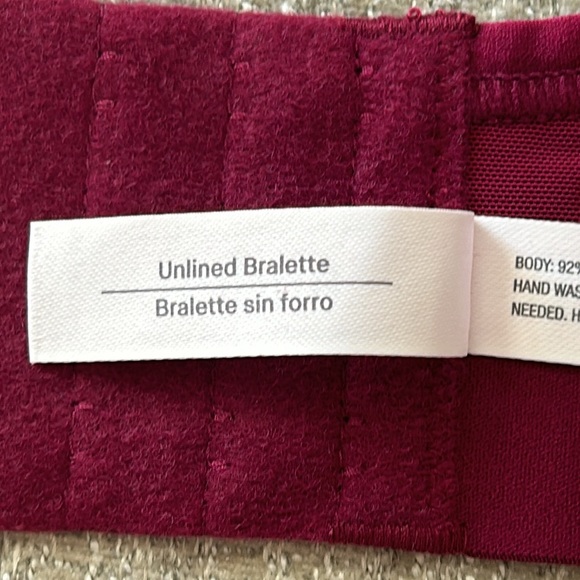 Auden shimmery maroon bralette Size 3. NWT. - Picture 9 of 12